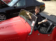 kid sitting in a car